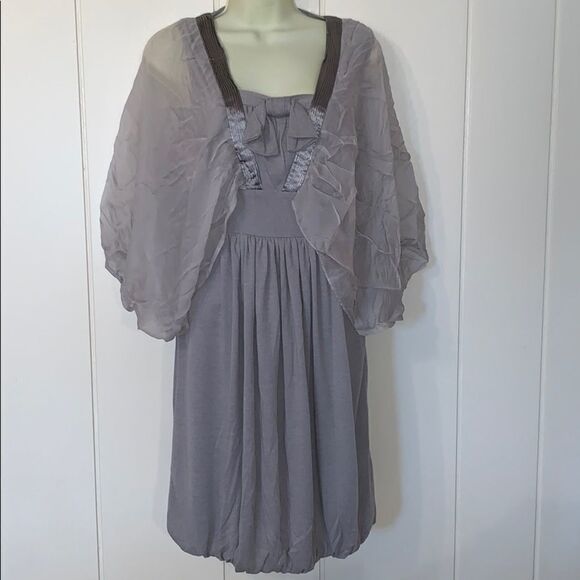 NWT Ryu gray bubble dress - Picture 1 of 8